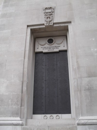 Lloyd's of London WW1 and WW2 memorial #2