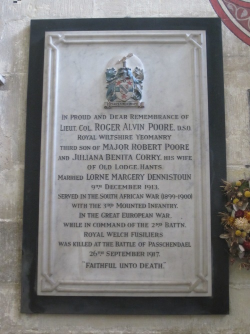 Memorials First World War Salisbury Cathedral #5