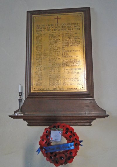 Memorials All Saints Church Acton