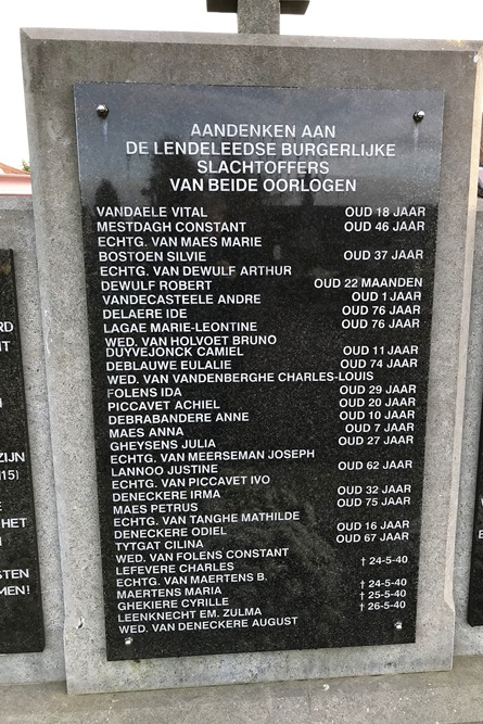 Gedenkteken Burgerslachtoffers Lendelede #4