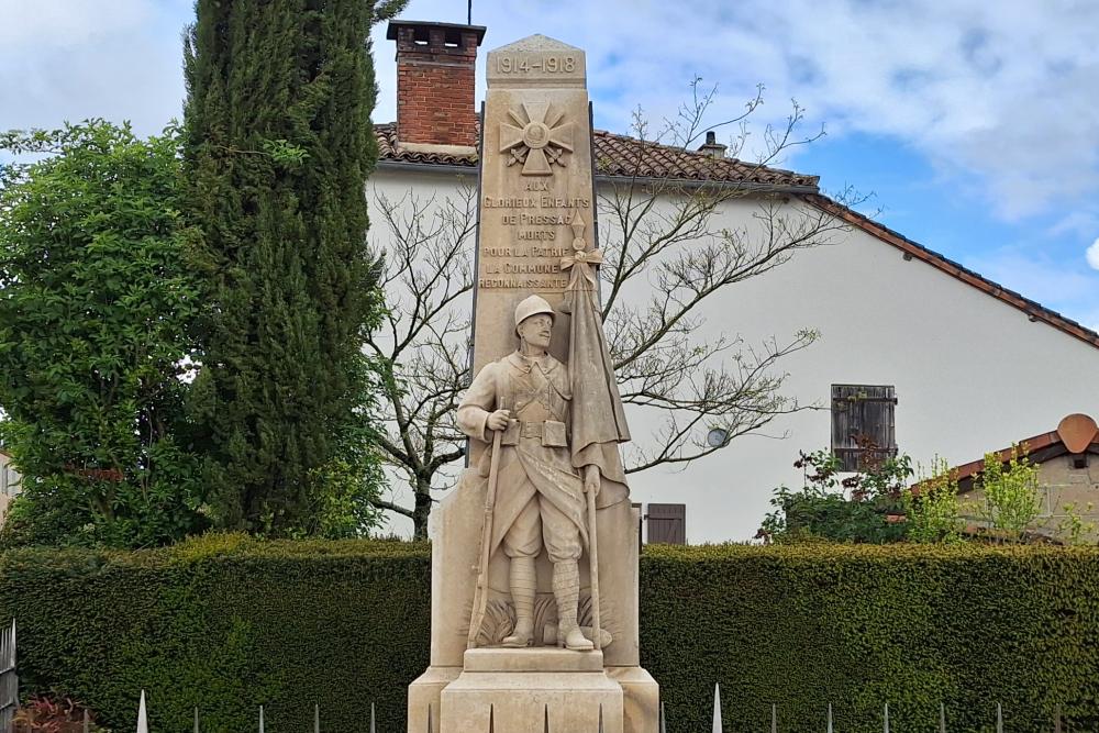 Oorlogsmonument Pressac