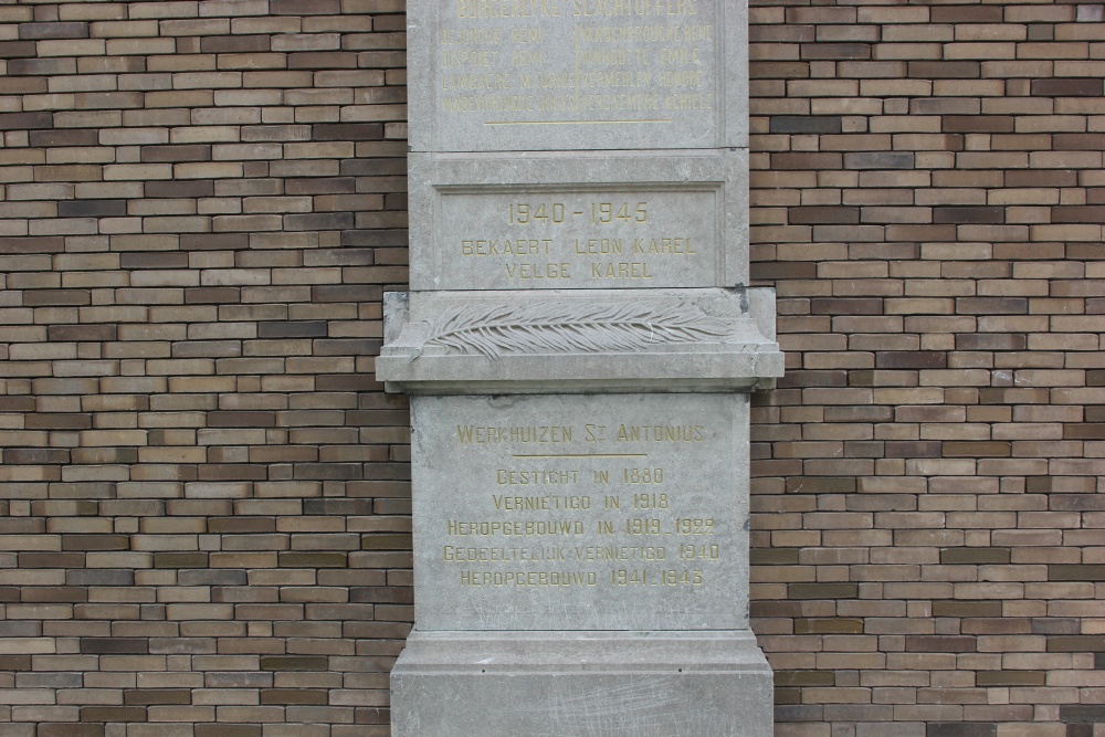 Oorlogsmonument Zwevegem Werkhuizen #3