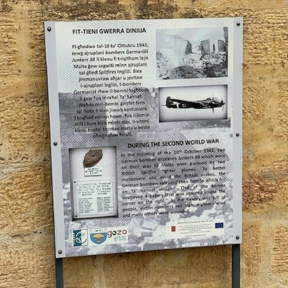 Information Sign Bombing Ta' Sannat #2