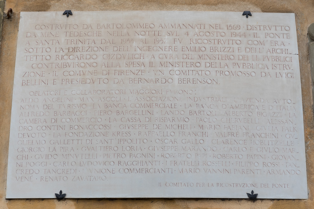 Memorial Rebuilding Ponte a Santa Trinit