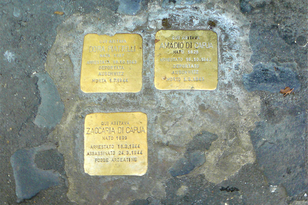 Stumbling Stones Via della Reginella 10