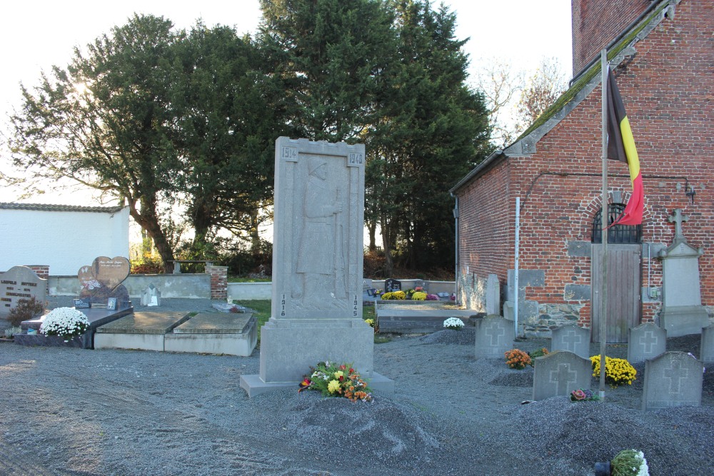 Oorlogsmonument Begraafplaats Bierghes #1