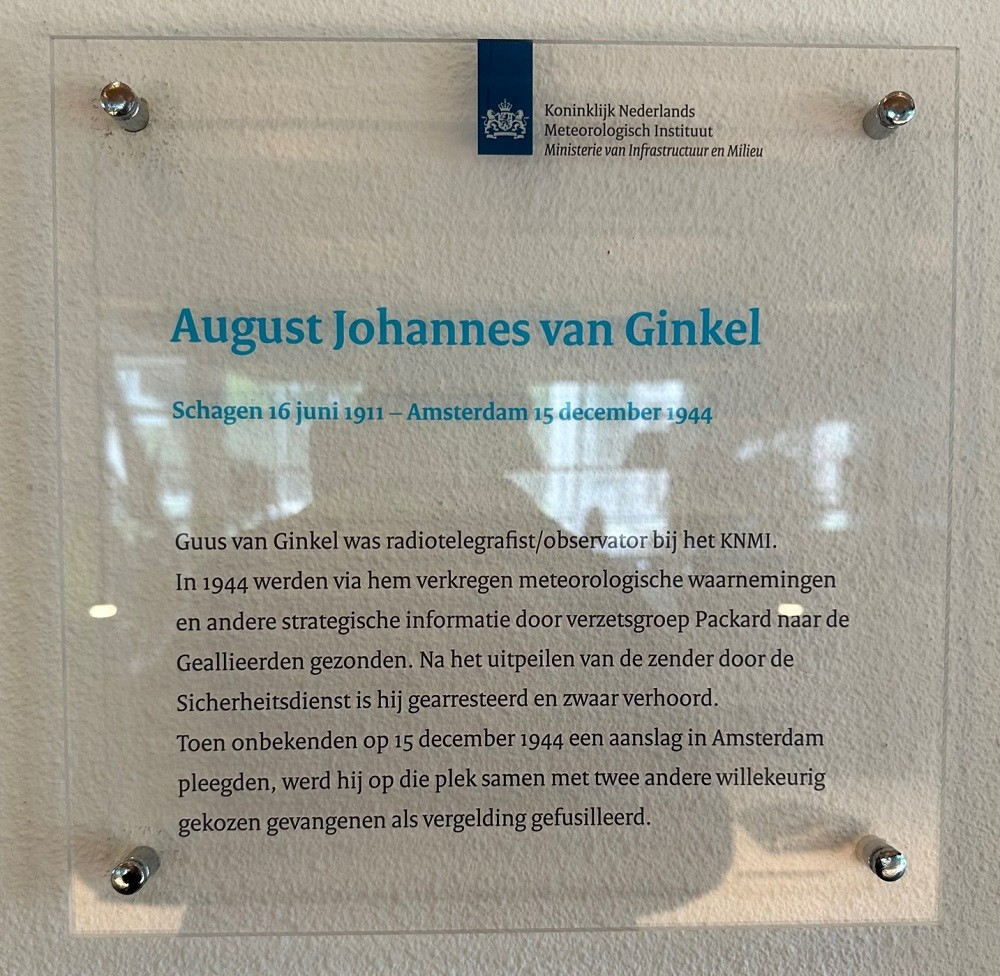 Gedenkteken KNMI Guus Van Ginkel #2