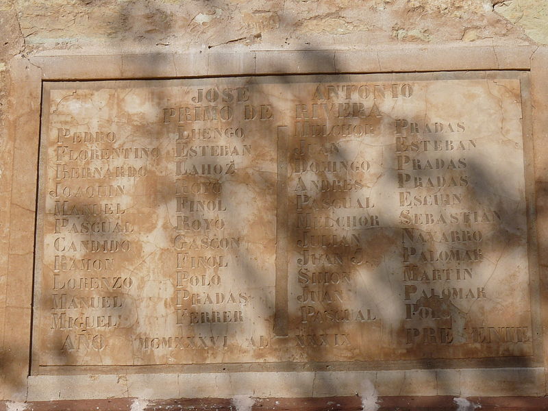 Spanish Civil War Memorial La Hoz de la Vieja #1