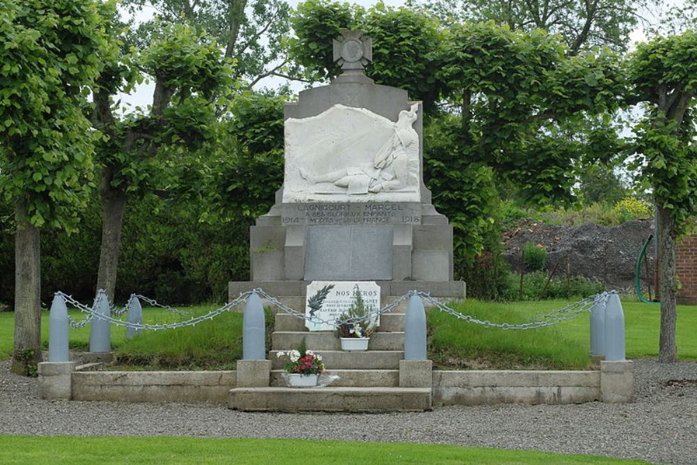 Oorlogsmonument Lagnicourt-Marcel