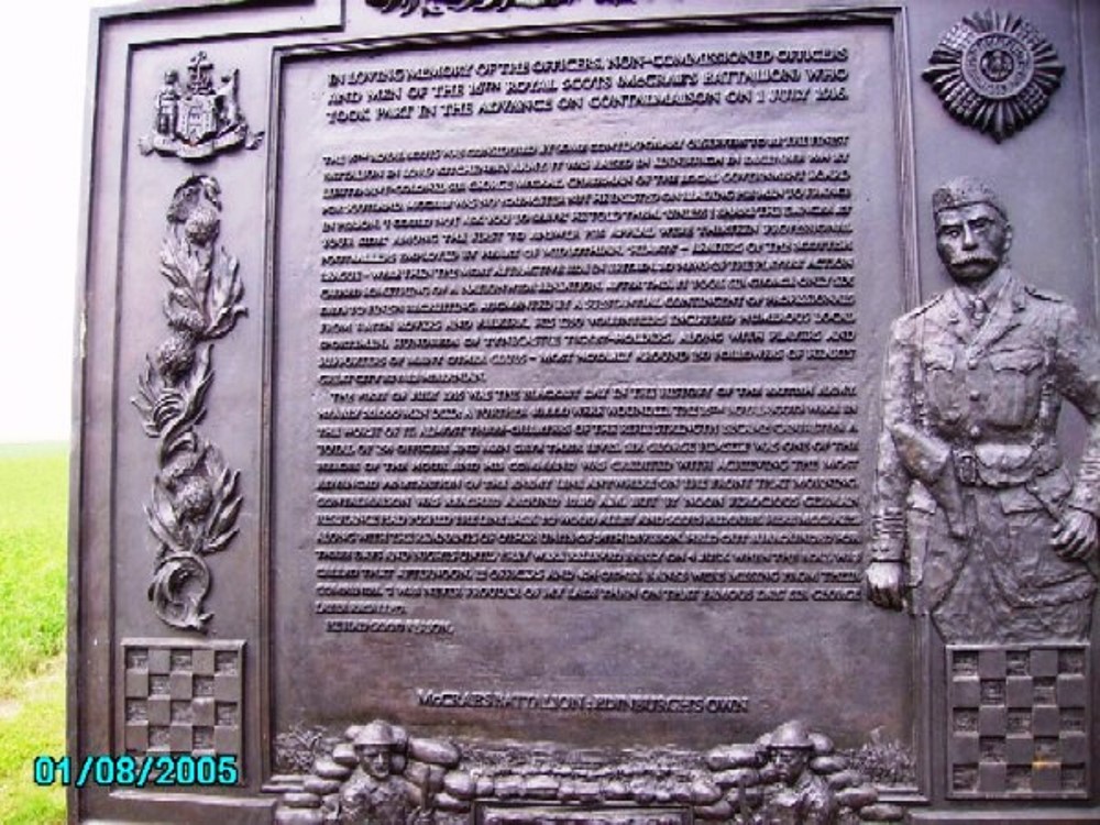 Memorial Cairn McCrae's Battalion