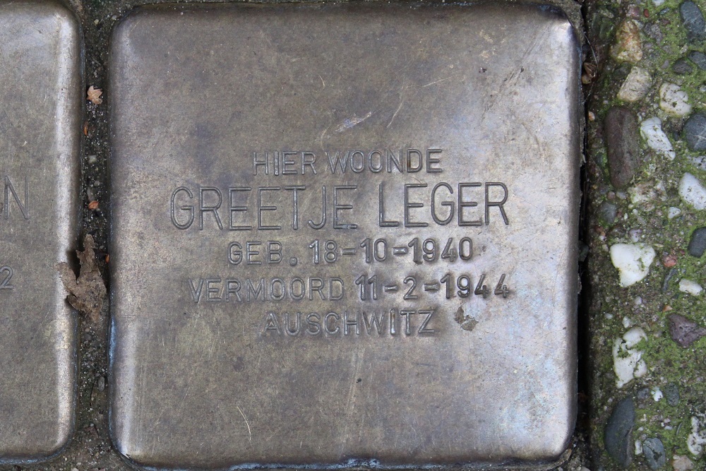 Stolpersteine Utrechtsedwarsstraat 116 #3