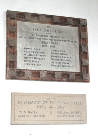 War Memorial St Peter Church