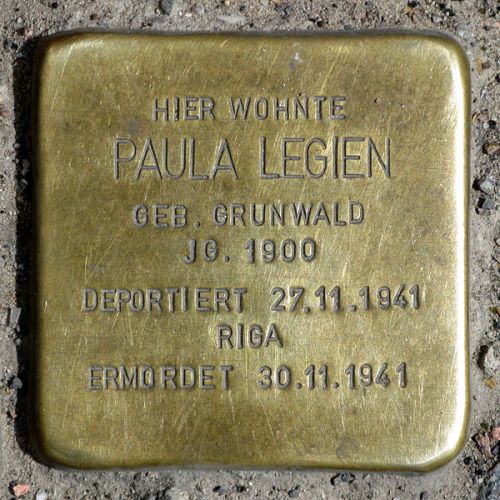 Stumbling Stones Veteranenstraße 23 #1