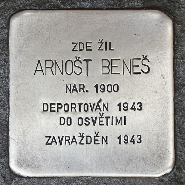 Stolperstein Leopolda Pokornho 10