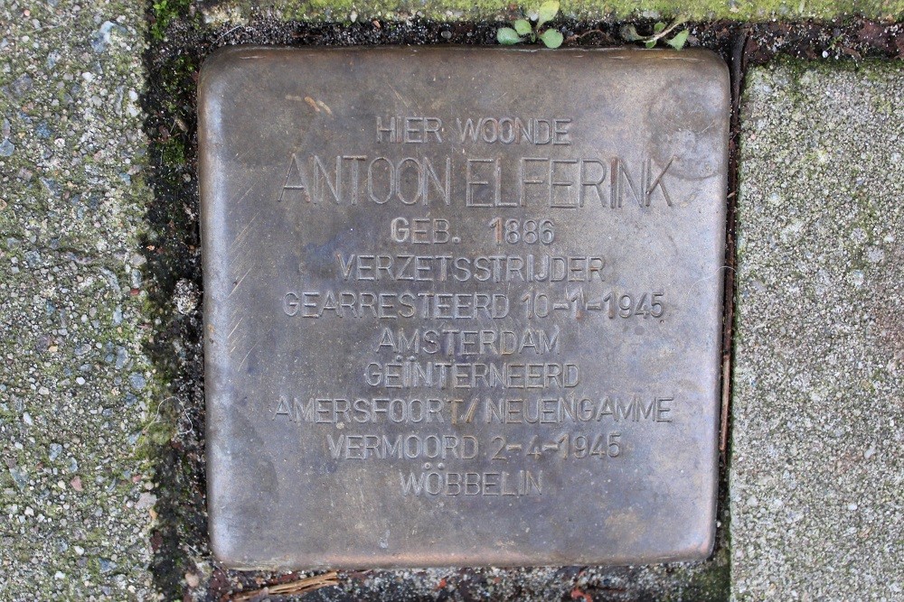 Stolperstein Roerstraat 27 #1