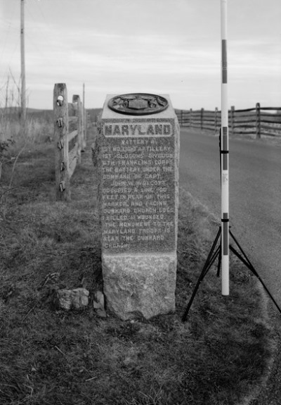 Monument 1st Maryland (U.S.A.) Battery A #1