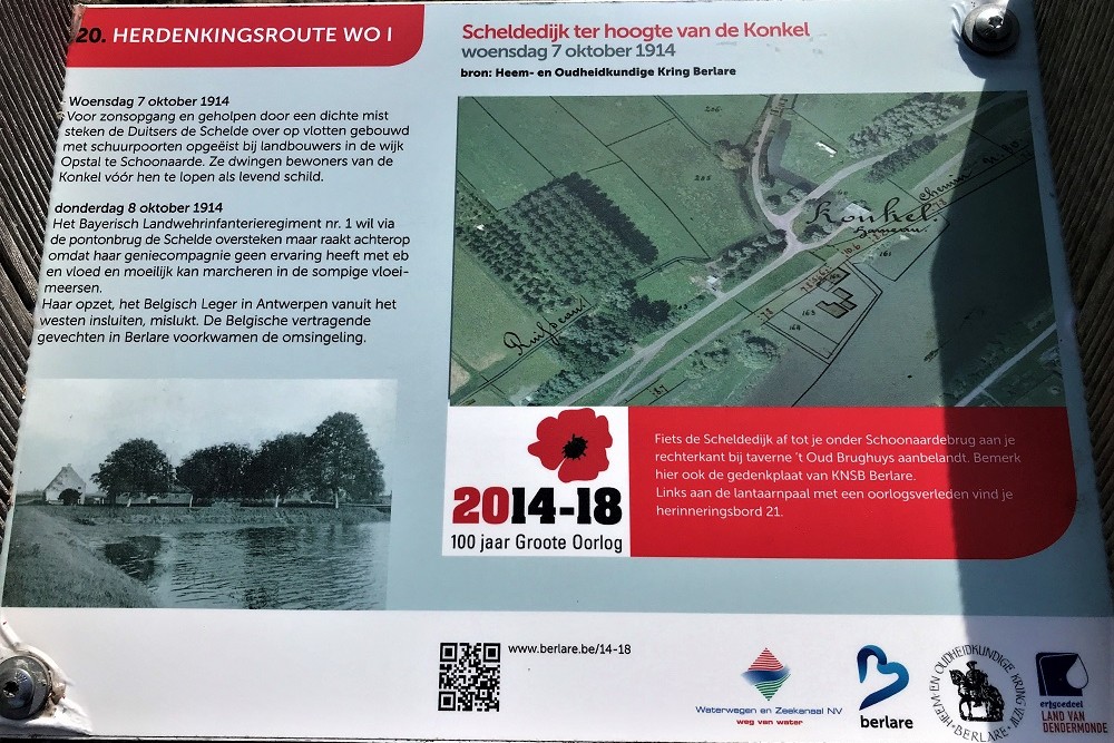 Herdenkingsroute 100 jaar Groote Oorlog - Informatiebord 21