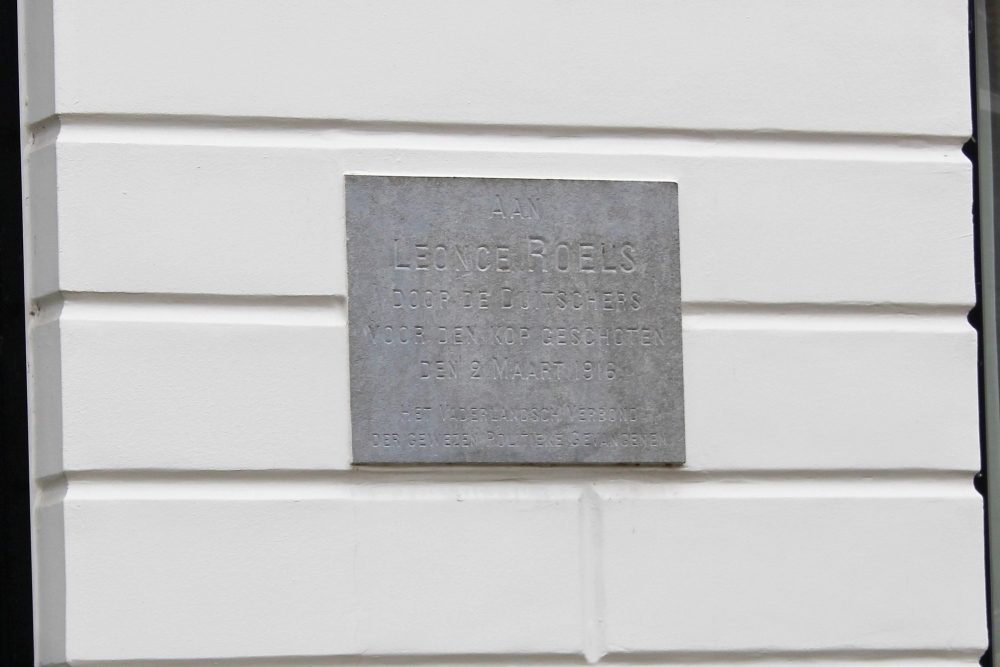 Commemorative Plate Political Prisoner Léonce Roels #2