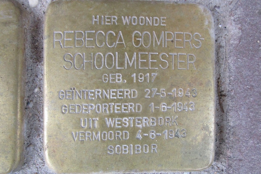 Stolpersteine Nieuwe Amstelstraat voormalig 43 hs & II #3