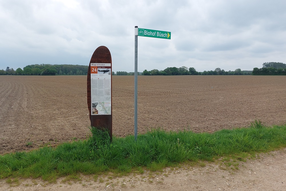 Cycle Route Wings of Freedom: Crash Site Spitfire Mk XIV, RK895, Code 3W-E #2