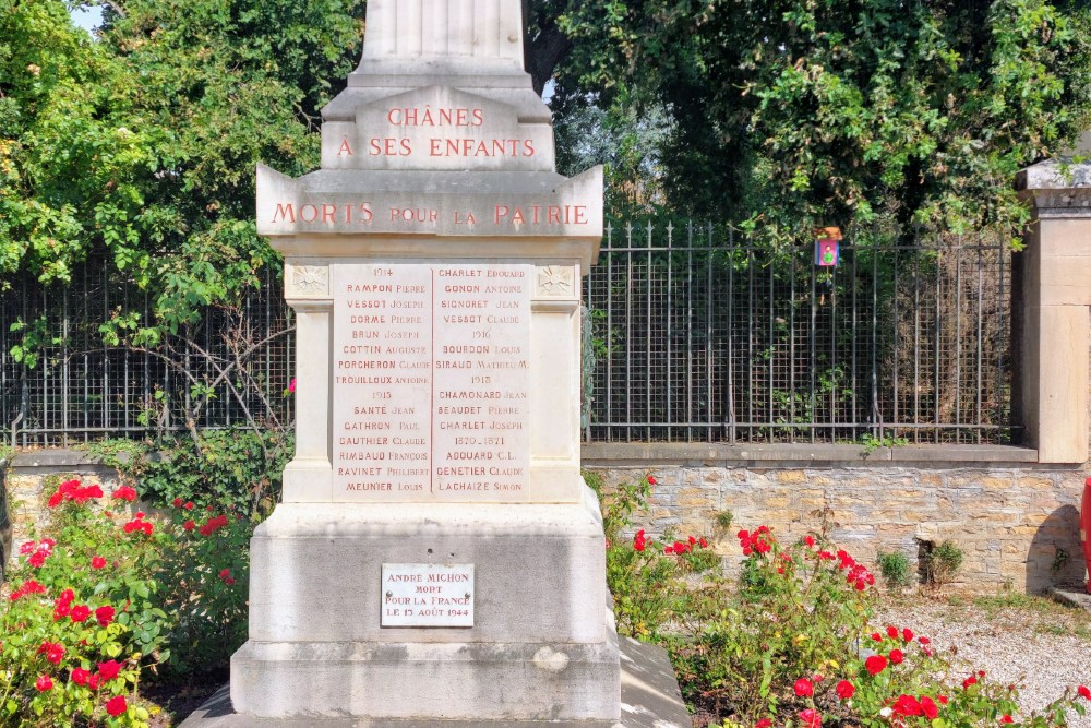 War Memorial Chânes #3