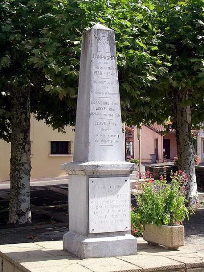 Oorlogsmonument Campagne