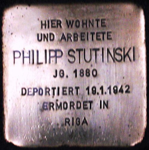 Stolpersteine Kurstrae 22 #2