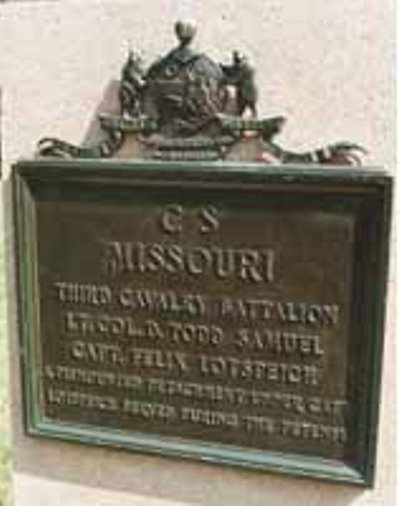 Monument 3rd Missouri Cavalry (Confederates)