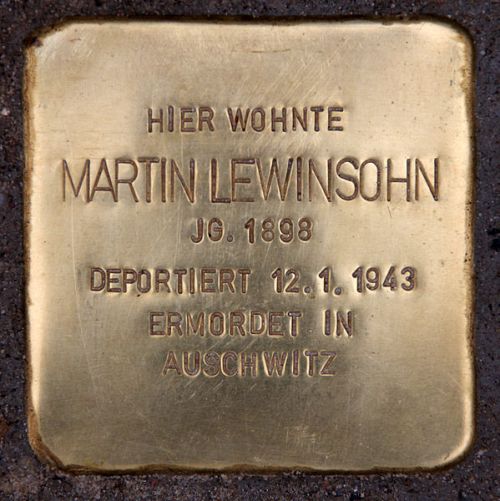 Stolpersteine An der Urania 7 #2