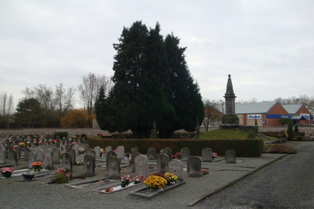 Belgische Graven Oudstrijders Lessines Nieuwe Begraafplaats #2