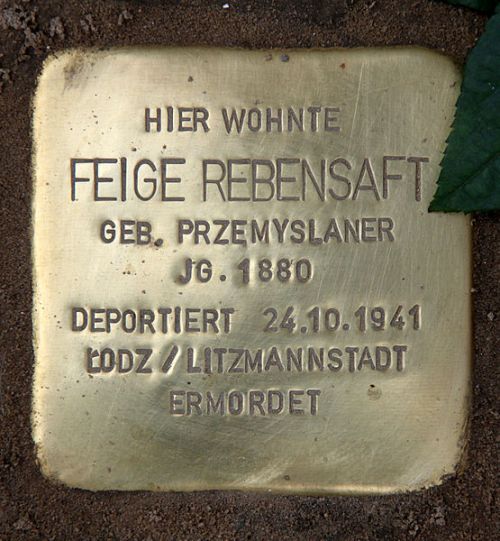 Stolpersteine Friedbergstraße 26 #3