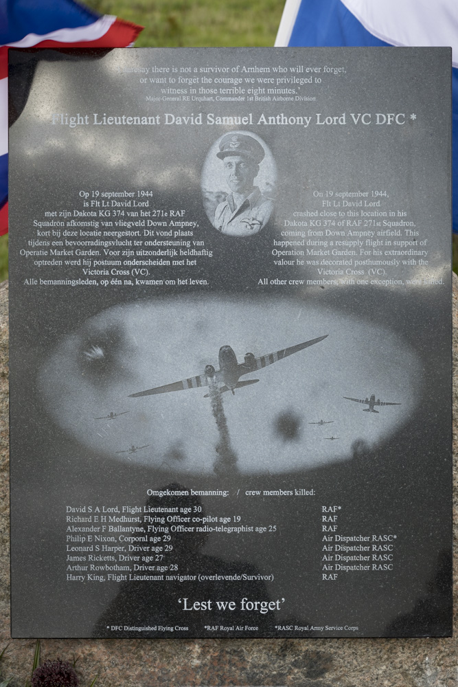 Memorial David Lord VC DFC #3