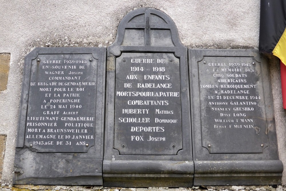 Memorial War Victims Radelange