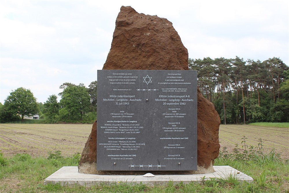 Herdenkingsmonument XXIste En XXIIste Jodentransport Langdorp #1