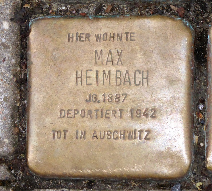 Stumbling Stones Hollenbeckerstraße 10 #3