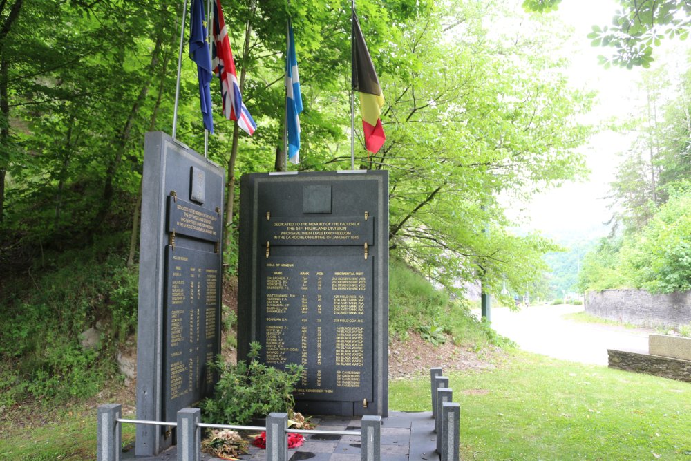 Monument 51e Highland Division La Roche-en-Ardenne #2