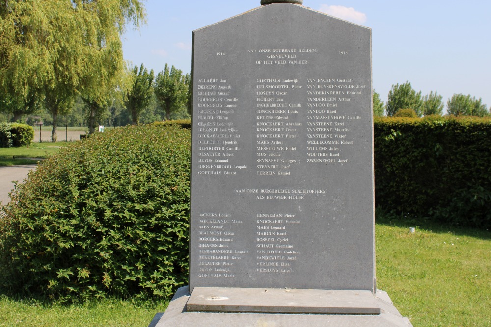 Memorial First World War Bredene #2