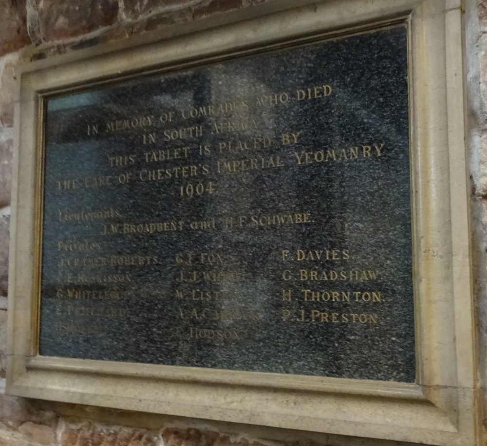 Memorials Chester Cathedral #2