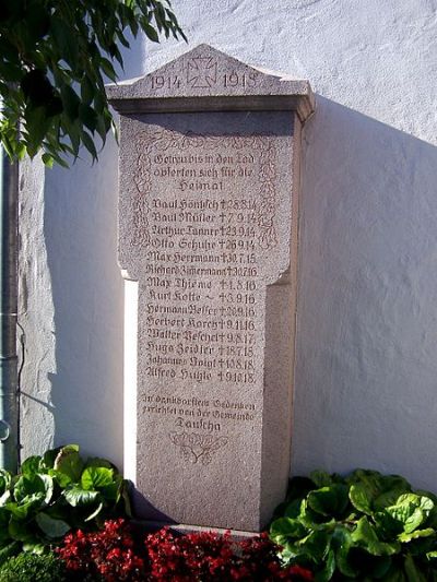 Oorlogsmonument Tauscha