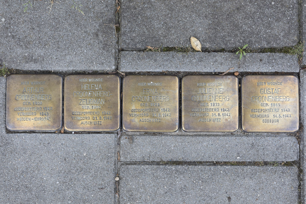 Stolpersteine Peperstraat 52 (nu Peperstraat 17)