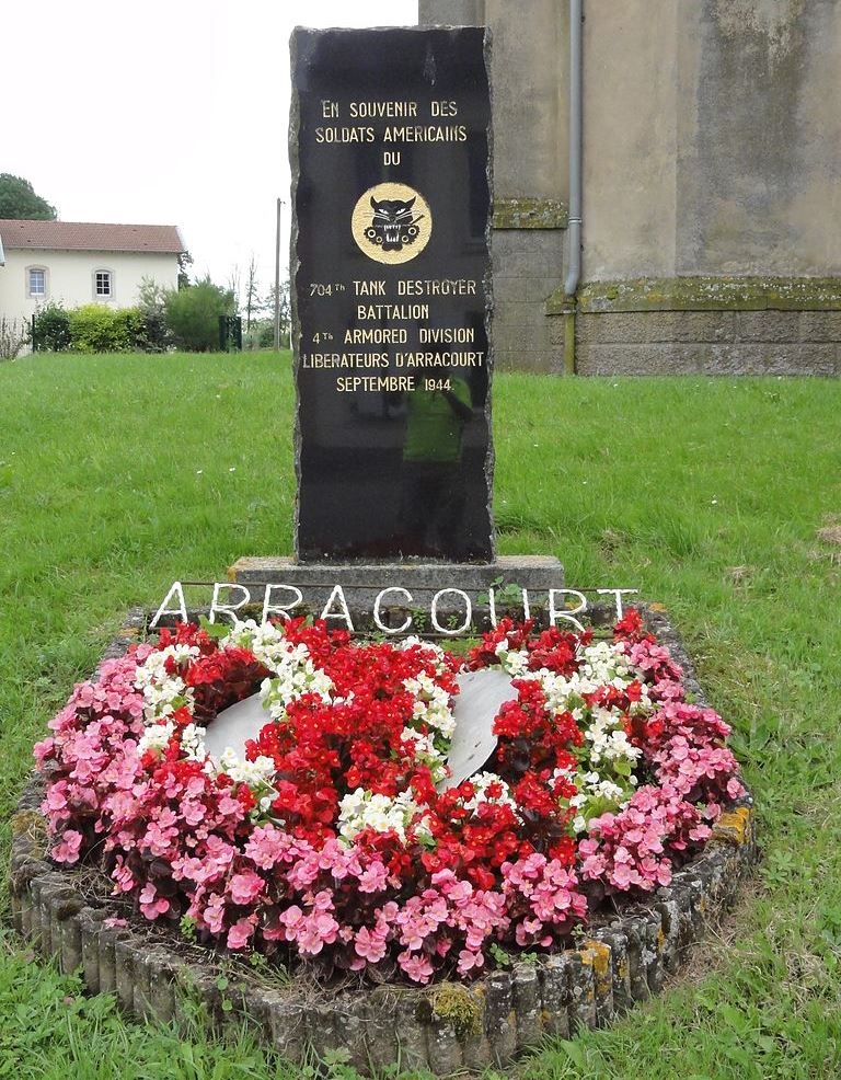 Memorial 704th Tank Destroyers, 4th US Armored Division