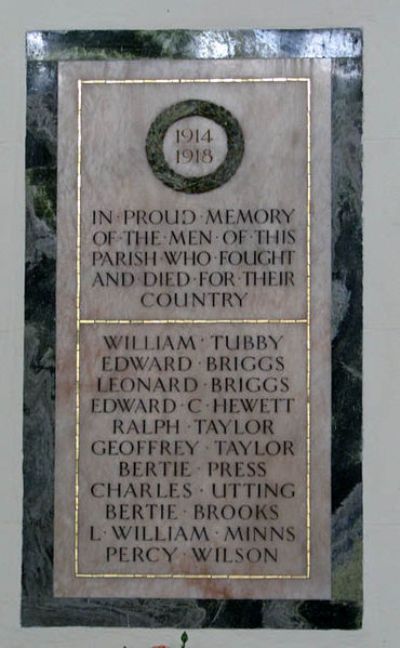 War Memorial All Saints Church