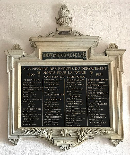 Franco-Prussian War Memorial Trévoux #1