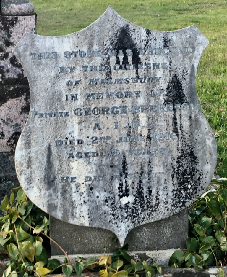 Commonwealth War Grave Malmsbury Cemetery