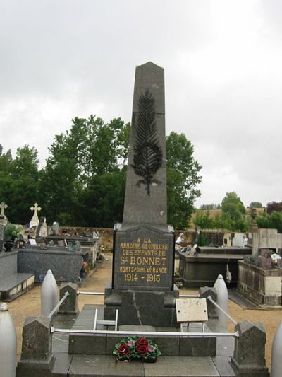 Oorlogsmonument Saint-Bonnet-sur-Gironde #1