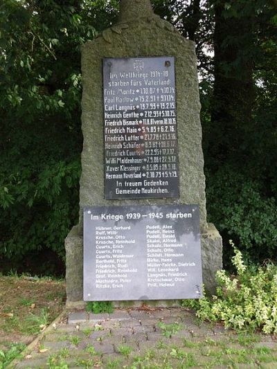 Oorlogsmonument Neukirchen #1