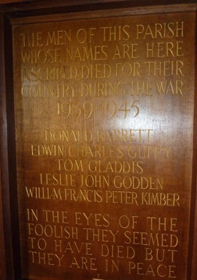 War Memorial St. Stephen Church Kingston Lacy #2