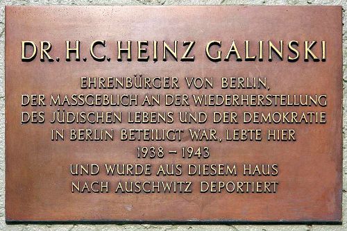 Memorial Heinz Galinski #1