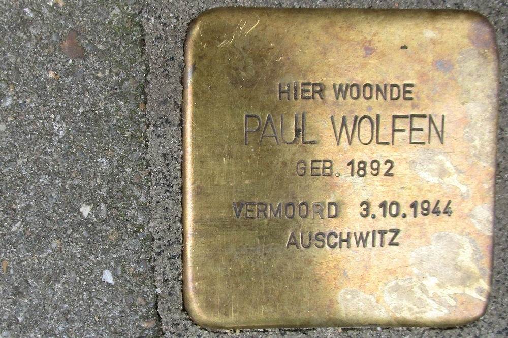 Stolpersteine Kasterenwal 155 (voorheen Eerste Kasterenstraat 4) #2