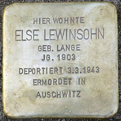 Stolpersteine Konrad-Wolf-Straße 41 #2
